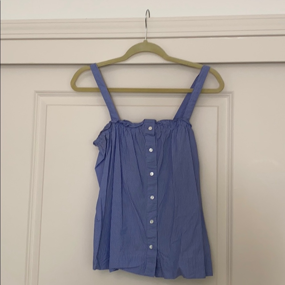 Blue striped tank
